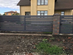 Забор жалюзи 72 метра фото в Северном